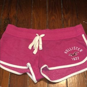 Pink hollister shorts